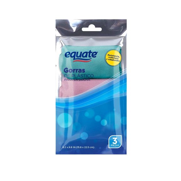 Gorras de plástico Equate para la ducha varios colores 1 pza