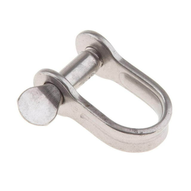 304 Acier Inoxydable Fendu Pin Dee Manille D Forme pour Marine/voile/bateau/navire 5mm