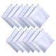 thumbnail image 1 of EeaseMX 12 piezas de algodón blanco pañuelo pañuelo tie-dye pañuelo cuadrado toalla diy pintura, 1 of 8
