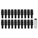 thumbnail image 1 of 20 piezas M14x1.5 pernos de rueda de asiento cónico tuercas perno cónico accesorios universales para coche negro, 1 of 14
