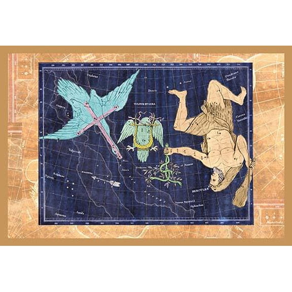 Cygnus, Vultur and Hercules #1- Fine Art Canvas Print (20" x 30")