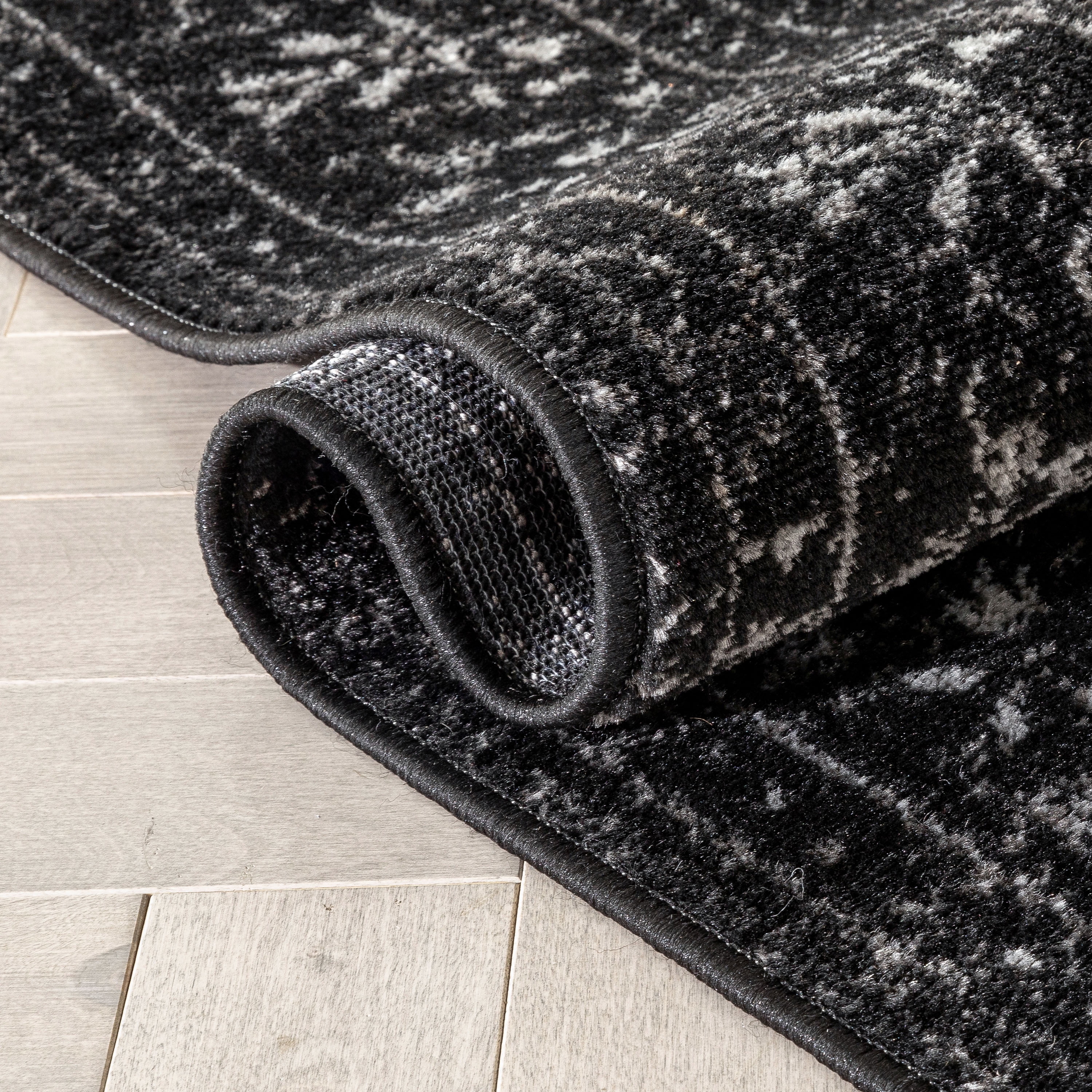 Well Woven Zazzle Argos Vintage Oriental Black 2'3" x 7'3" Runner Rug