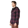 thumbnail image 4 of Dickies Men's Flannel Hooded Shirt Jacket | Warm Quilted Lining, Soft Brushed Fabric, Durable Snap Front, Everyday Workwear Comfort, 4 of 5