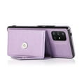 thumbnail image 5 of Wallet Case for Galaxy A52, Detachable Crossbody Lanyard Strap PU Leather+Soft TPU Bumper Magnetic Clasp Back Flip Credit Card Slots Kickstand Cover for Samsung Galaxy A52, Purple, 5 of 8