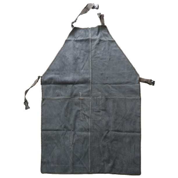 Delantal Soldador Vestidos Trabajo Piezas de Equipo Industriales , Azul 90x60cm Azul oscuro 90x60cm