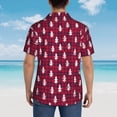 thumbnail image 5 of Cauagu white Tree red plaid Print Hawaiian Shirt for Men,Casual Short Sleeve Button Down Shirts Summer Beach Men's Regular-Fit Short-Sleeve Print Shirt -3X-Large, 5 of 6