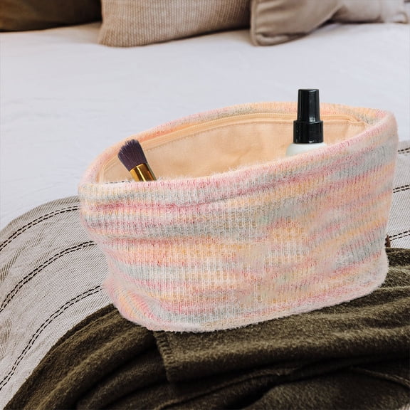 CATIEBYE Compact Travel Makeup Bag with Zipper, Portable Pouch for Cosmetics, Toiletries, and Personal