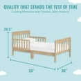 Dream on Me Finn Toddler Bed, Vintage White Oak, Greenguard Gold