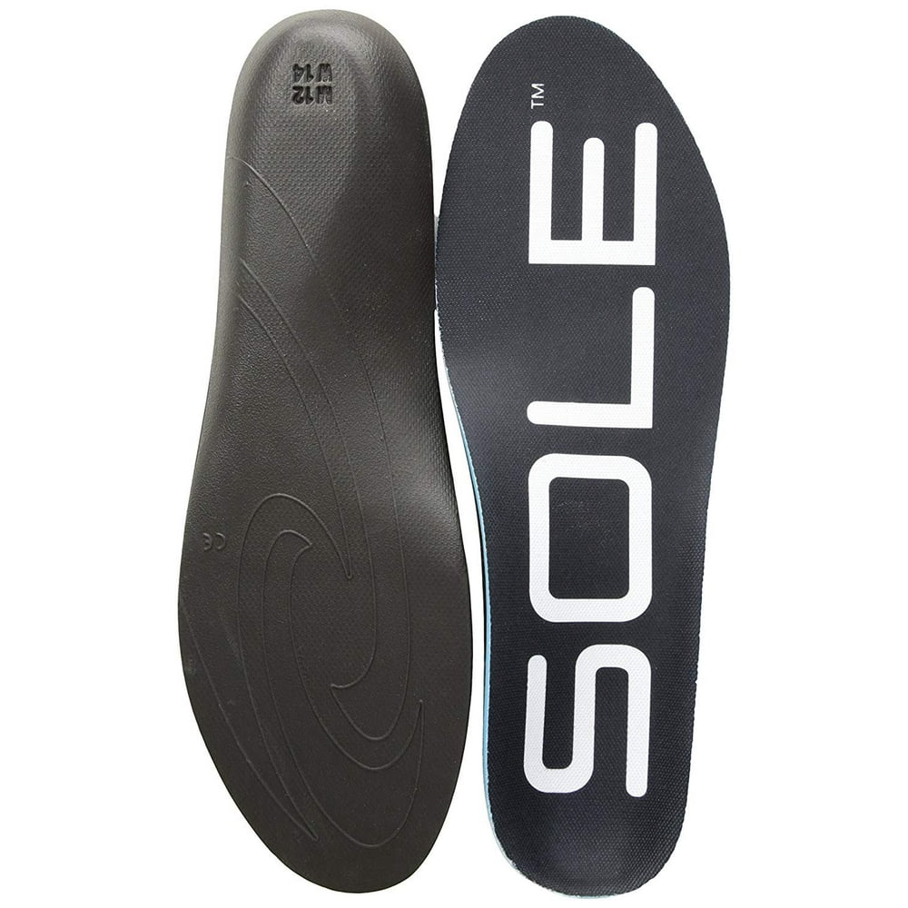 SOLE Active Thick Shoe Insoles, Black, 16 US/Men's 16 M US Walmart