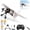 Three Batteries, variant on RC Paper Airplane Kit, DIY Electric Remote Control Plane with Gyro Stabilizer & Dual Propellers, Lightweight Foldable Flying STEM Toy Micro Fixed Wing Drone