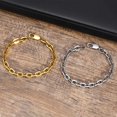 thumbnail image 1 of Pulseras básicas de cadena Belcher de 6,5 MM para hombres, pulsera de eslabones geométricos cuadrados de acero inoxidable a prueba de agua, regalo Fivean unisex, 1 of 2