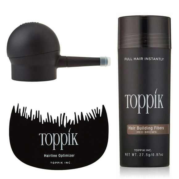 Toppik Trousse d'Outils pour Fibres de Construction, Fibres + Applicateur en Vaporisateur + Optimiseur de Ligne de Cheveux