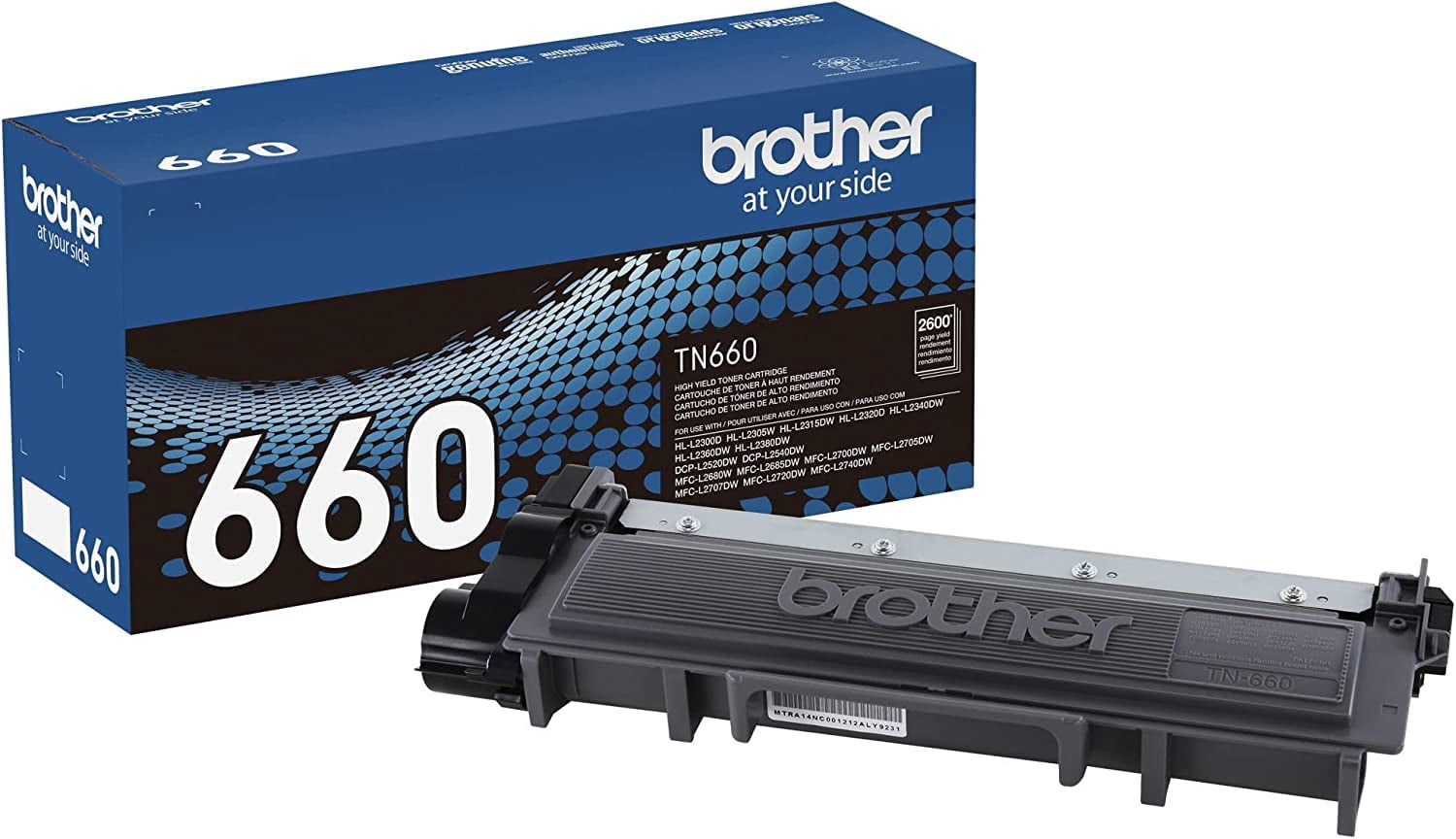 Cartucho de tóner Brother DCP-L2540DW negro compatible con TN660 ...