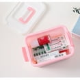 thumbnail image 4 of HLONK Candy Color Portable Storage Box with Lid Plastic Cosmetics Container Household Storage Bins (Small Size) (Random Color), 4 of 6
