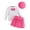 C-4304Hot Pink, variant on TEDOYE Girls Outfits Sets Toddler Kids Ribbed Bow Tops Skirt Hat 3 Piece Casual Winter Outfits For School Autumn Fall Holiday Wear, 6-7 Years
