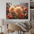 thumbnail image 2 of Designart "Yellow Chrysanthemums landscape Sunrise II" Floral Metal Art Living Room, 2 of 5