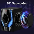 thumbnail image 4 of 5.1 Channel Surround Sound Bluetooth Speaker System,Home Theater System，1200 Watts Peak Power 10" Subwoofer Audio Stereo Speakers Strong Bass with ARC Optical AUX Bluetooth Input, 4 of 9