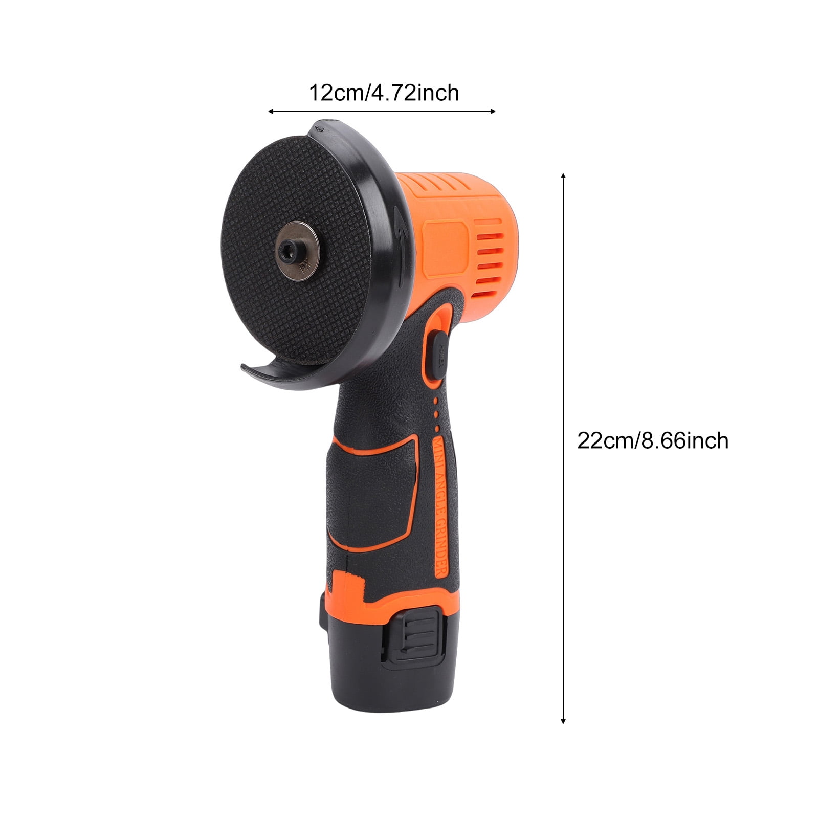 Mixfeer 12V Cordless Angle Grinder Kit, 19500rpm Mini Electric Angle Grinding Tool with 2pcs 1500mAh Batteries and case for Cutting, Polishing, Grinding, Rust Removal