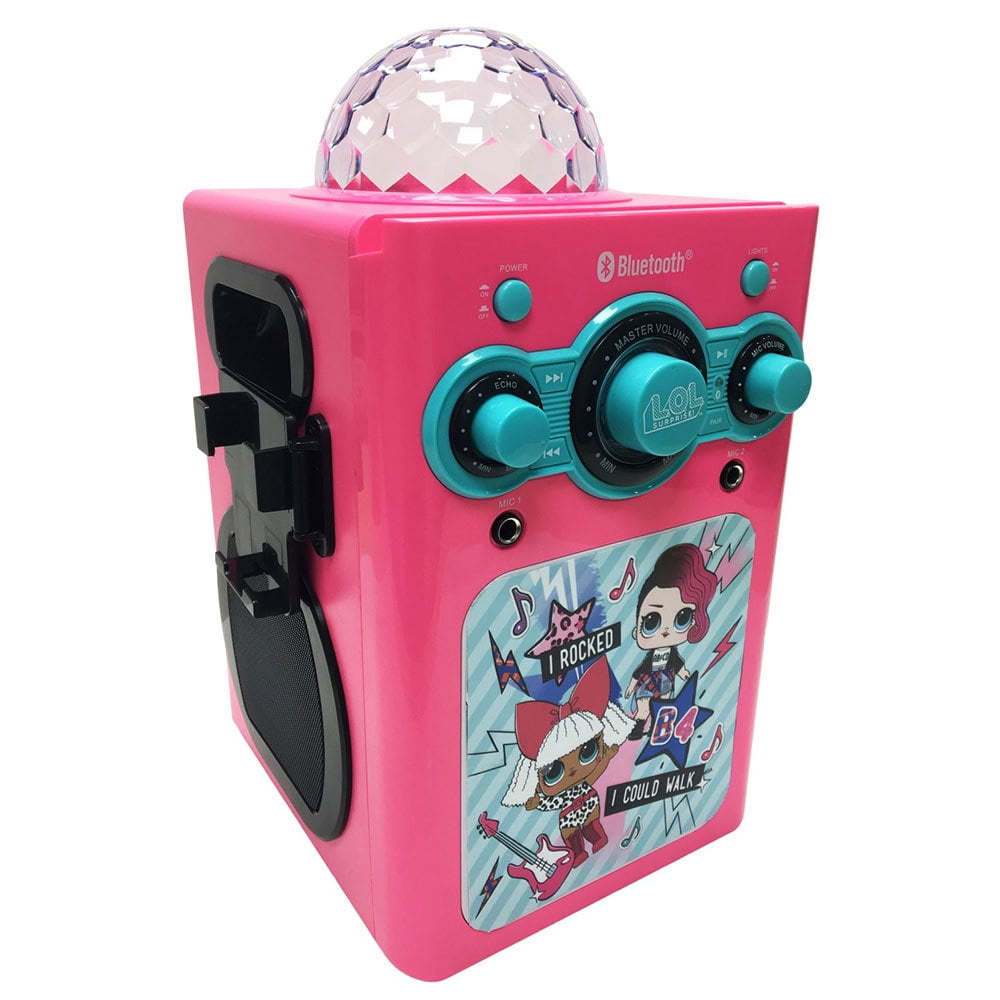 LOL Surprise Bluetooth Disco Ball Karaoke with Microphone for Kids Home