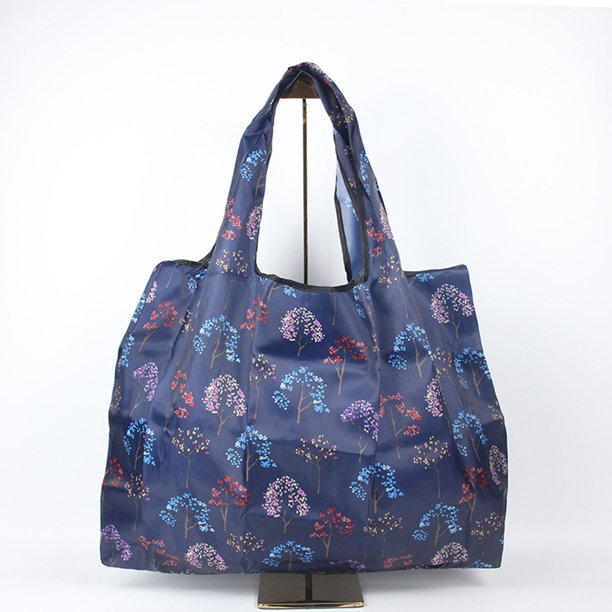 Floral Reusable Shopping Bags Grocery Bag Shopping Bags with Pouch