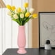 thumbnail image 5 of Botellas De Plástico Jarrón de plástico rosa para flores secas y húmedas, maceta decorativa de ratán tejido para decoración del hogar (1 unidad) JASKFLY, 5 of 9