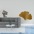 thumbnail image 2 of Escultura de búho y hojas de ginkgo de hierro forjado, decoración de pared, adorno abstracto de mesa para sala de estar, oficina, armario, hotel, come, 2 of 8