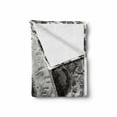 thumbnail image 2 of Letter A Soft Flannel Fleece Throw Blanket, Grunge Motley Effect Letter A Design Macro, Cozy Plush for Indoor and Outdoor Use, 60" x 80", Taupe Grey Grey, by Ambesonne, 2 of 6