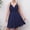 Navy, variant on Lilgiuy Women's Fashion Camis Sleeveless V-neck Slip Floral Print Beach Split Dress for Seaside Camp Control Babydoll Skirt