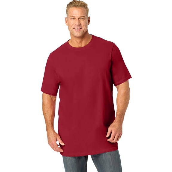Boulder Creek by KingSize Men's Big & Tall Heavyweight Longer-Length Crewneck T-Shirt
