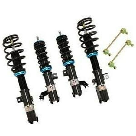 Megan Racing Strut Bars - Megan Racing MR-CDK-TCA12-EZ EZ Street Coilovers; 15 Way Adjustable; Must Reuse OEM Front Top Mounts