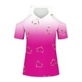 thumbnail image 4 of Yoga Tops Woman Crop Button Down Blouses for Women Womens T Shirts Casual Cotton, 4 of 5