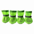 thumbnail image 2 of Dog Shoes for Small Dogs, Hot Pavement Summer Puppy Dog Boots & Paw Protectors with Soft Anti-Slip Rubber Sole, Mesh Breathable Dog Booties for Hardfloors, Walking Running(Fluorescent Green,M), 2 of 4