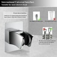 thumbnail image 5 of Shower Head Adhesive Shower Wand Wall Mount Adjustable Handheld Shower Hose Bracket Clip for Bathroom, No-Damage for Wall, 5 of 5