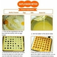 thumbnail image 3 of Cast Iron Waffle Maker, Waffle Mold Cast Aluminum Base Stovetop Belgium Waffle Maker Household Kitchen Gas Non-Stick Waffle Pan, 3 of 4