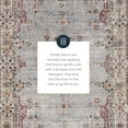 thumbnail image 6 of Linon Home Décor Washable Lennox Area Rug or Runner Collection, Pale Blue and Ivory, 5' x 7', 6 of 13