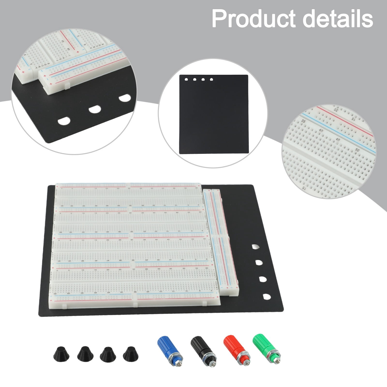 3220 Solderless Breadboard Circuit Test Board 3220 Tie Points 4 Binding Posts