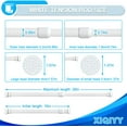 thumbnail image 2 of XUXRUS Small Tension Rods Spring Iron PVC Adjustable 16-28 inch for Windows, Closet, Curtain, Doorway, White, 2 of 7