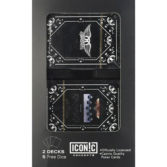 Aerosmith Double Deck Playing Card Set with Dice