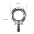 thumbnail image 4 of 2 Pack Kayak Track Mount Eyelet, Stainless Steel Kayak Track Mount Tie Down Eyelet Rail Rings for Kayak Canoe Bungee Cord Rope, 4 of 7