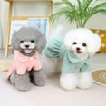 thumbnail image 2 of Xmarks Dog Sweater Dress with Harness Ring Princess Puppy Dress Outfit Apparel Warm Polar Fleece Pet Coats for Small Dogs Girl, 2 of 7