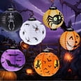 thumbnail image 2 of Linterna de papel de Halloween calabaza araña murciélago esqueleto linterna colgante accesorios de terror decoración de fiesta de Halloween al aire libre hogar xuanjing  unisex, 2 of 2