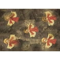 thumbnail image 1 of Ahgly Company Machine Washable Indoor Rectangle Transitional Red Brown Area Rugs, 5' x 7', 1 of 7