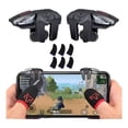 thumbnail image 1 of Gatillos Celular Sarafox F6 Con 4 Botones + Dedales Gamer, 1 of 8