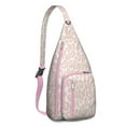 thumbnail image 1 of Cheetah Spot Sling Backpack - Tropical Leopard Design Shoulder Bag, Compact Lightweight Pack for Essentials, 1 of 4