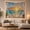 Open Window Beach, variant on Coastal Sunset Through an Open Window, Serene Coastal for Beach Lovers, Ocean View Wall Art, Housewarming Gift, Tapestry Wall Hanging for Bedroom and Living Room
