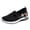 Black_1, variant on Embroidered Flower Orthopedic Shoes for Women Arch Support Work Shoes Lightweight Slip on Non Slip Walking Shoes Knitted Mesh Stretch Comfortable 2026 New Foam Shoes