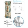 thumbnail image 3 of Vintage Nautical Blackout Curtains French Door Curtains for Door Window, Coastal Ocean Compass Balloon Privacy Drapery for Patio/Sidelight Doors, 1 Panel with Tieback, 54 x 72 Inches, 3 of 6
