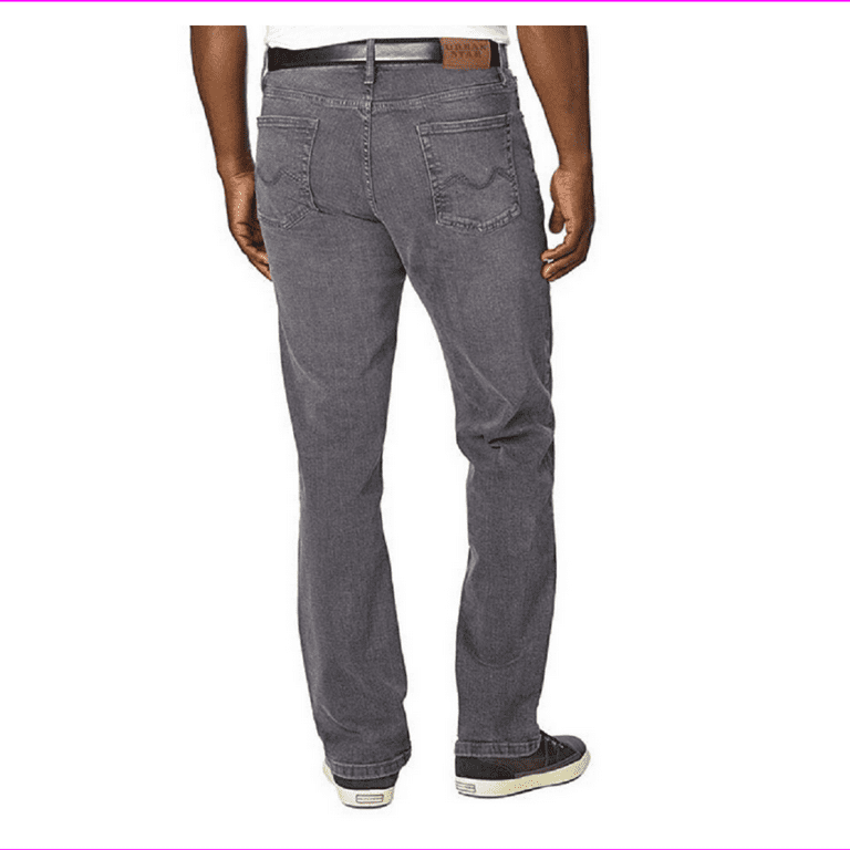RELAXFIT №19　[Benjamin] supermarket Urban Star Men's Relaxed Fit Straight Leg Jeans Gray 38X34