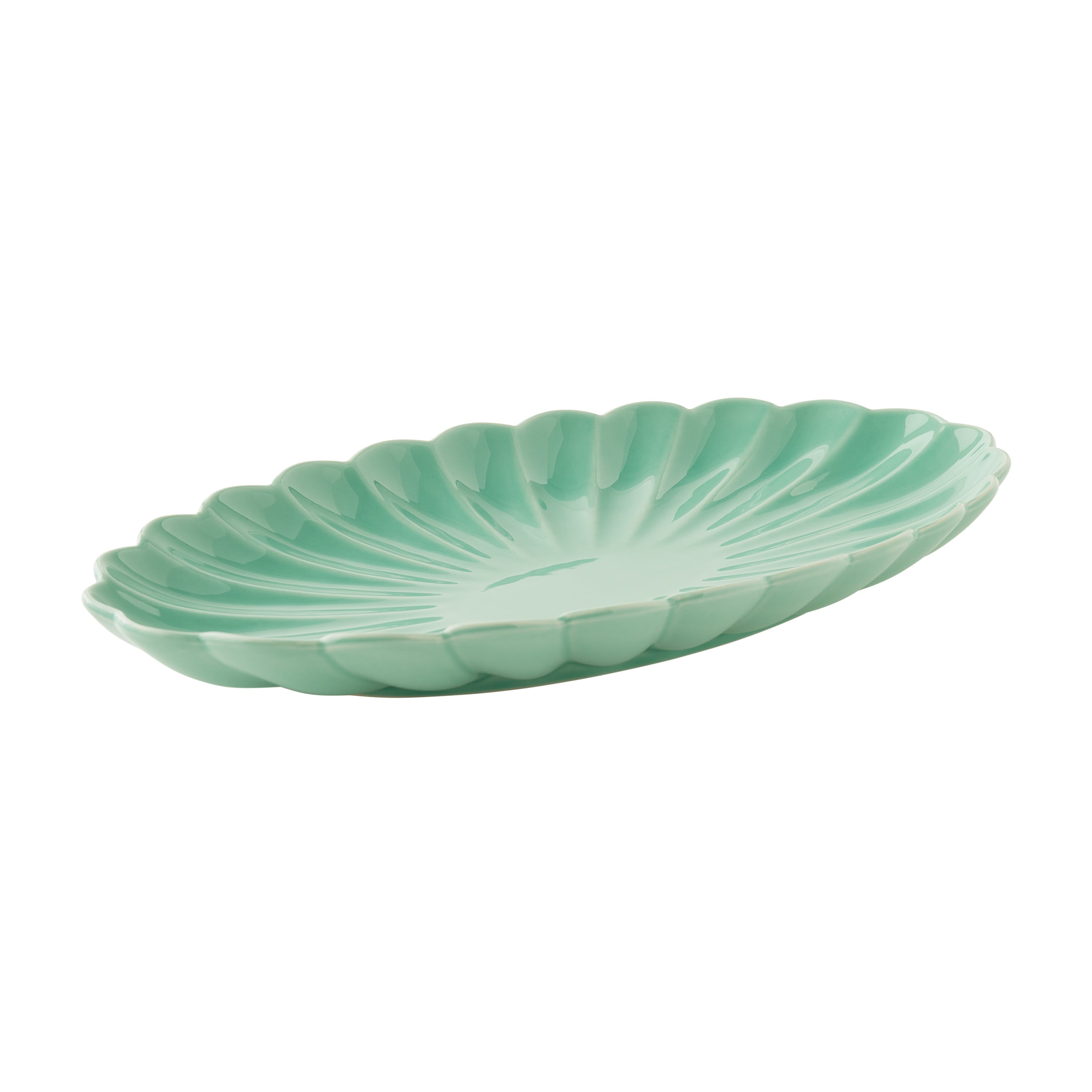 The Pioneer Woman Colette Stoneware 14-inch Serving Tray, Green