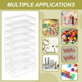thumbnail image 6 of 12 Packs PP Plastic Bead Container Box 3.7x2.6x1inch Rectangle Storage Organizer Box Dustproof Case with Hinged Lid for Cards Beads and Craft Supplies, 6 of 9
